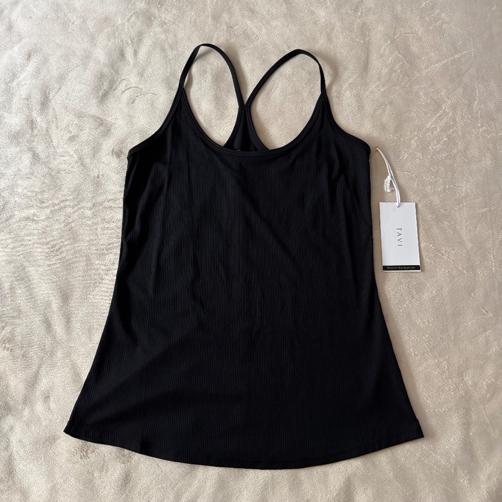 TAVINOIR CycleBar Ribbed Tank (glow in the dark ink)